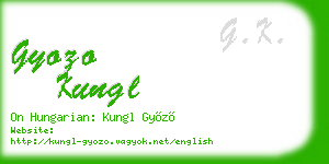 gyozo kungl business card