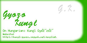 gyozo kungl business card
